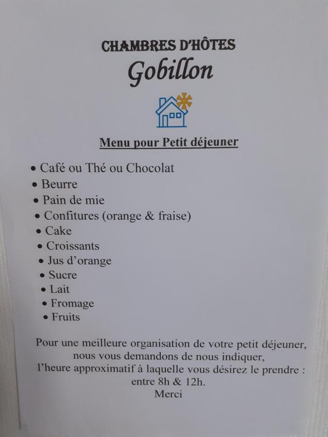 Chambres d'hôtes GOBILLON Maintenon Exterior foto